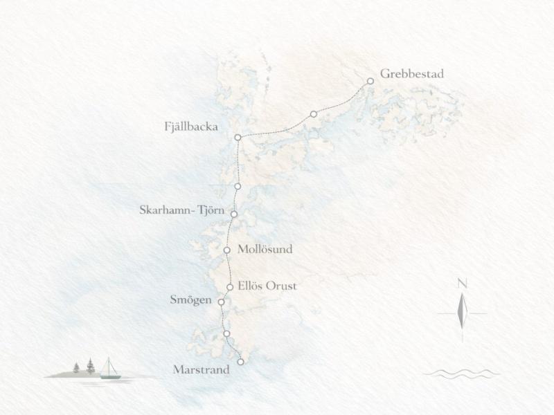 Coastal Calm ruttpaket för husbil längs Sveriges kust
