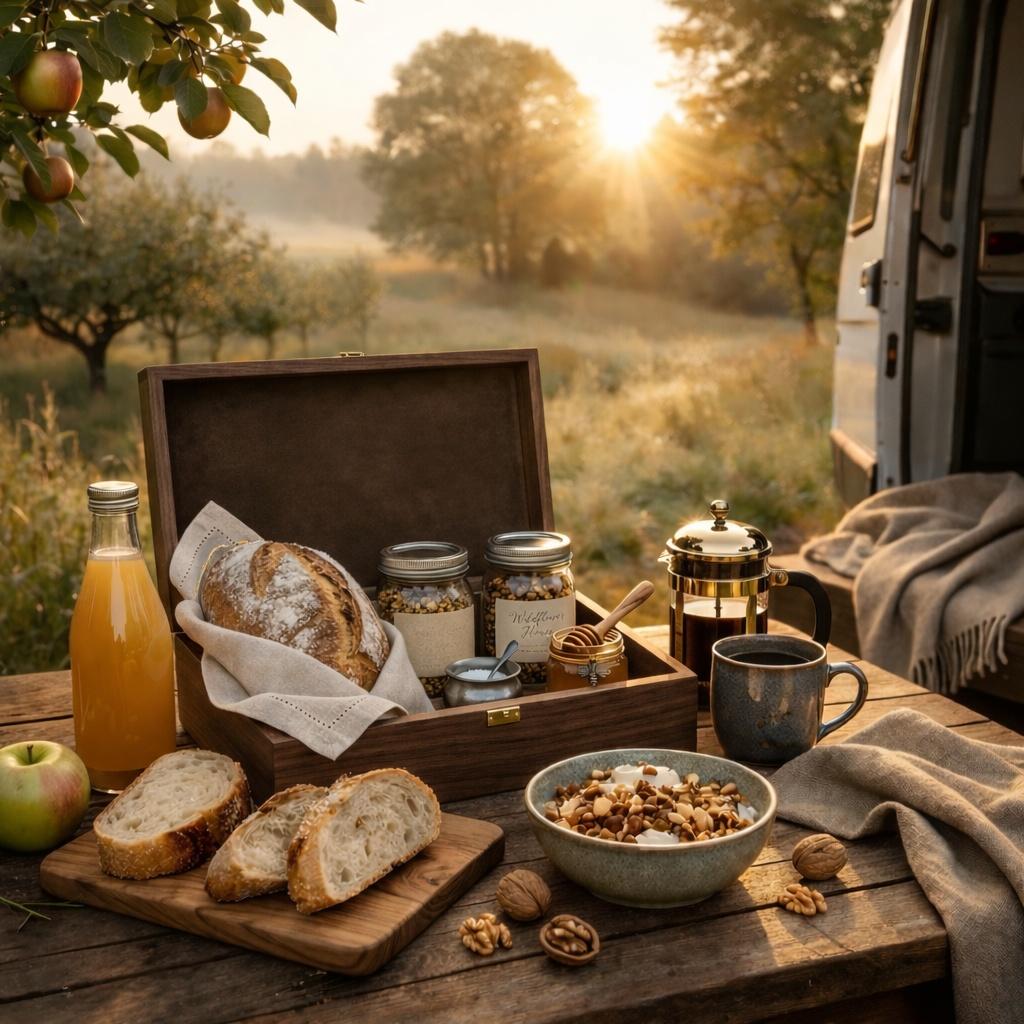 Nordic Breakfast Box i Skåne – lokal frukost för din campervanresa | Calma Nordic