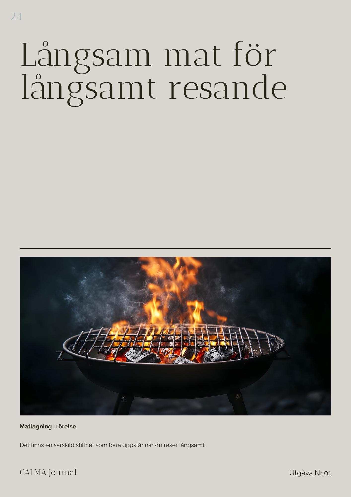 Långsam mat för långsamt resande